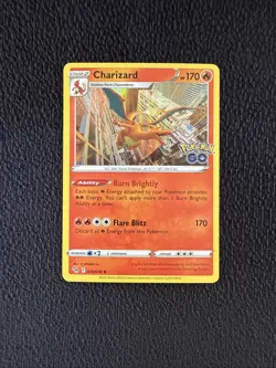 2022 Pokemon TCG Charizard Pokemon GO 010/078 Holo Rare - Image 1