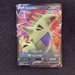 Tyranitar V 158/264 - Fusion Strike - Ultra Rare Holo Pokemon Card Near Mint - Image 1