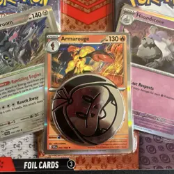 2x Pokemon Silver Tempest Lost Origin Armarouge, Revavroom & Houndstone Blisters - Image 5