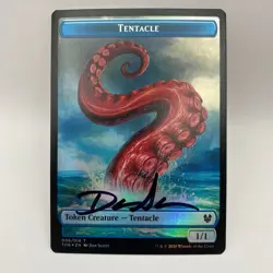 Tentacle Card Signed By Dan Scott Magic The Gathering Artist Proof - Image 1