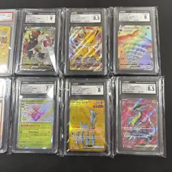 10 Graded Pokemon Card Lot CGC And PSA Moltres Zekrom Jolteon Regieleki Ect - Image 3
