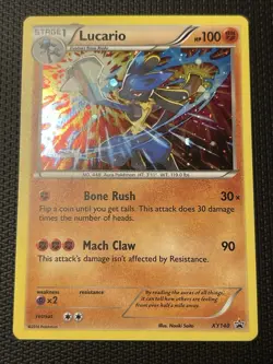 Lucario (Cosmos Foil) - XY140 XY Black Star Promo Holo - NM - POKEMON TCG - Image 1