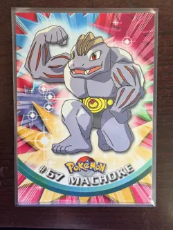 Machoke #68 1999 Topps Series 1 Pokemon Green Logo TV Animation Edition - Image 1
