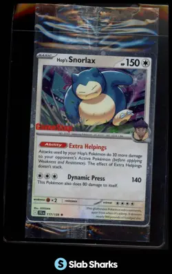 2025 POKEMON JOURNEY TOGETHER #117/159 HOP'S SNORLAX PROMO CARDS GAMESTOP SEALED - Image 1