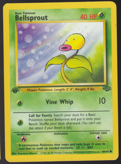 Vintage Pokemon Bellsprout 49/64 Jungle Regular 1st Edition - Exact Card Shipped - Image 1