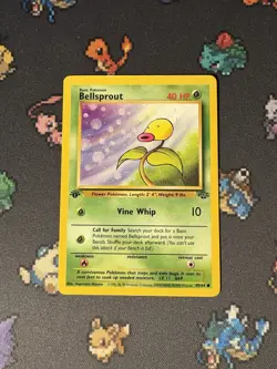 Pokemon Cards Bellsprout 49/64 Jungle FIRST EDITION WOTC - (LP) - Image 1