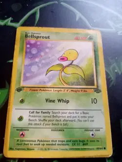 Pokemon TCG Bellsprout Jungle 49/64 Regular 1st Edition Common - Image 1