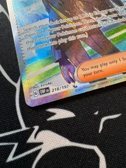 Geeta 218/197 Pokemon TCG S&V Obsidian Flames Trainer Ultra Rare English - Image 2
