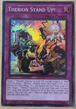 3x Therion Stand Up! 1st Edition Super Rare MP23-EN101 Yu-Gi-Oh! - Image 1