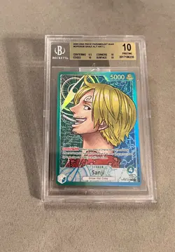 Sanji Alt Art Leader Paramount War Op-02 One Piece Card BGS 10 - Image 1