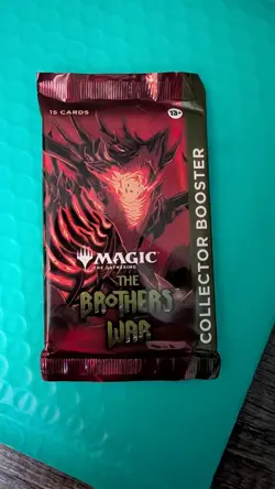 MTG The Brothers War Collector Booster Pack Factory Sealed- 15 Cards - Image 1