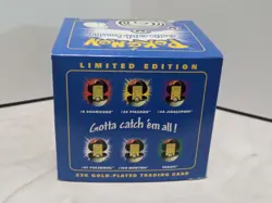 1999 Burger King Pokemon Poliwhirl 23K Gold Plated Card Blue Box Sealed - Image 3