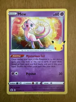 Mew 11/25 Holo • 25th Anniversary Celebrations • Pokemon Card TCG - Image 1