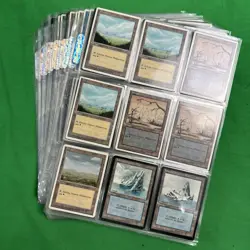 Big Old Vintage Magic The Gathering 250+ Cards Collection Binder Mtg Lot - Image 1