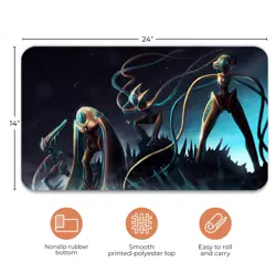 Custom Board Card Game PlayMat,Anime Deoxys Games MousePad PTCG CCG MTG Play Mat - Image 1