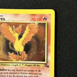 Moltres 12/62 Fossil Holo 1st Edition very nice hollow very clean card - Image 4