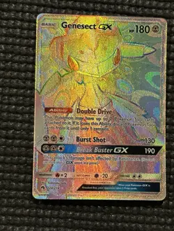 Pokemon Genesect GX Rainbow Secret Rare Card 224/214 SM Lost Thunder - Image 2