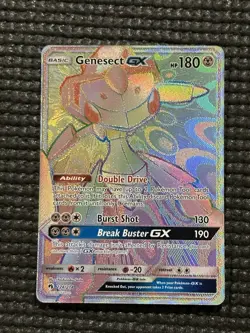 Pokemon Genesect GX Rainbow Secret Rare Card 224/214 SM Lost Thunder - Image 3