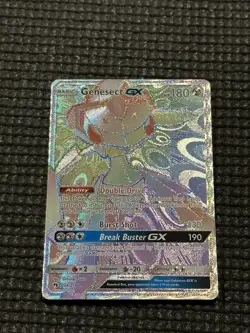 Pokemon Genesect GX Rainbow Secret Rare Card 224/214 SM Lost Thunder - Image 4