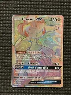 Pokemon Genesect GX Rainbow Secret Rare Card 224/214 SM Lost Thunder - Image 5