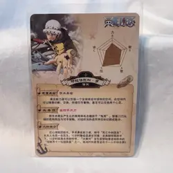 ONE PIECE Anime TRAFALGAR LAW Trading Card Wanted Bounty Poster SR Holo - Image 2