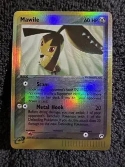 Pokemon EX Sandstorm Mawile Reverse Holo Rare Card 9/100 LP - Image 1