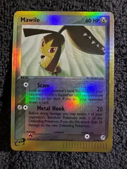 Pokemon EX Sandstorm Mawile Reverse Holo Rare Card 9/100 LP - Image 2