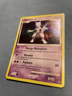 Pokemon TCG Mewtwo LV. 51 Majestic Dawn Holo Rare Card 9/100 MP Condition - Image 2