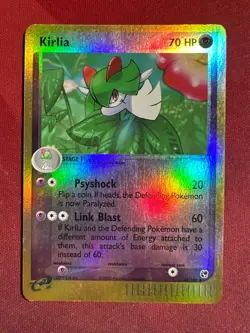 KIRLIA 40/100 EX Sandstorm REVERSE HOLO RH Pokemon TCG card NM+ - Image 1