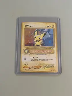 Pokemon Pichu TCG Holo Rare Card No. 172 Neo Genesis 2000 Japanese Edition - Image 1
