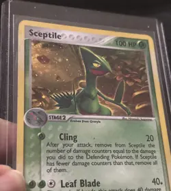 Pokemon TCG Sceptile 4/17 Pop Series 1 Holo Rare Card Played - Image 5