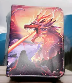 3 Ring, 4 Pocket, 55 Page Trading Card Binder (Very Small Indent On The Back) - Image 1