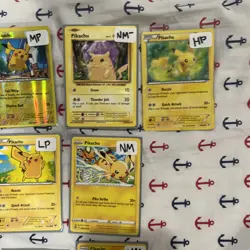 Pokemon TCG PIKACHU LOT OF 13 CONDITIONS LISTED ON CARDS SLEEVES INCLUDED - Image 5