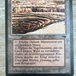MTG Renaissance Tagebaumine German Black Strip Mine Magic Card - Image 3