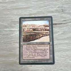 MTG Renaissance Tagebaumine German Black Strip Mine Magic Card - Image 4