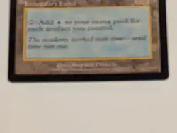 Vintage Tolarian Academy Rare Lightly Played MTG Magic Deckmaster Card - Image 3