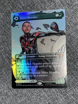 Miles Morales (0234) (Borderless) - Marvel's Spider-Man FOIL MTG NM/M - Image 4