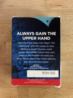 Magic the Gathering Spider-Man BLUE Welcome Deck Spider-Man 2099 UNOPENED - Image 2