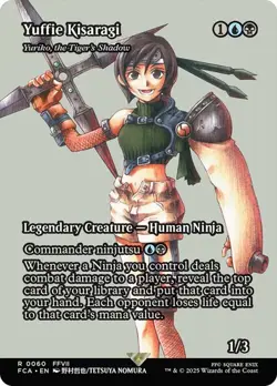 NM Borderless Yuffie Kisaragi, MTG, Final Fantasy, Magic the Gathering, 60 - Image 1