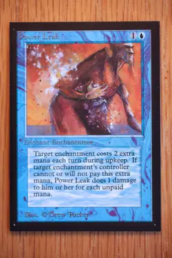 Power Leak NM+ *Magic International Collector's Edition* English MTG Gathering - Image 1