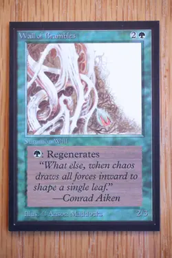 Wall of Brambles NM+ *Magic International Collector's Edition* MTG Gathering - Image 1