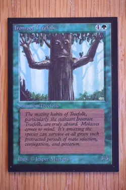 Ironroot Treefolk NM *Magic International Collector's Edition* English MTG - Image 1