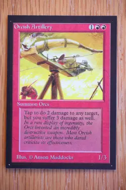 Orcish Artillery NM *Magic International Collector's Edition* English MTG - Image 1