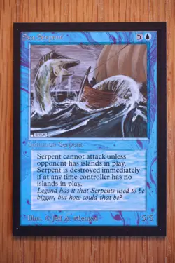 Sea Serpent NM+ *Magic International Collector's Edition* English MTG Gathering - Image 1