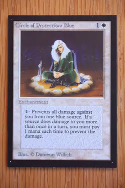 Circle of Protection: Blue NM *Magic Collector's Edition* MTG Gathering - Image 1