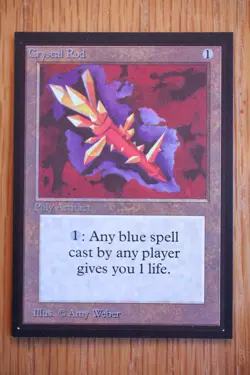 Crystal Rod NM+ *Magic International Collector's Edition* English MTG Gathering - Image 1