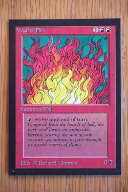 Wall of Fire NM+ *Magic International Collector's Edition* English MTG Gathering - Image 1