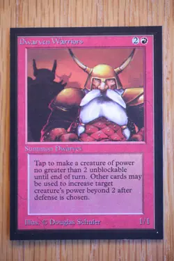 Dwarven Warriors NM *Magic International Collector's Edition* English MTG - Image 1