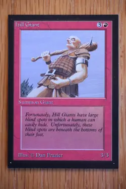 Hill Giant NM+ *Magic International Collector's Edition* English MTG Gathering - Image 1