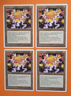 Magic the Gathering MTG Fourth (4TH) Editon CURSED RACK X 4 LP/EX U 1995! - Image 1